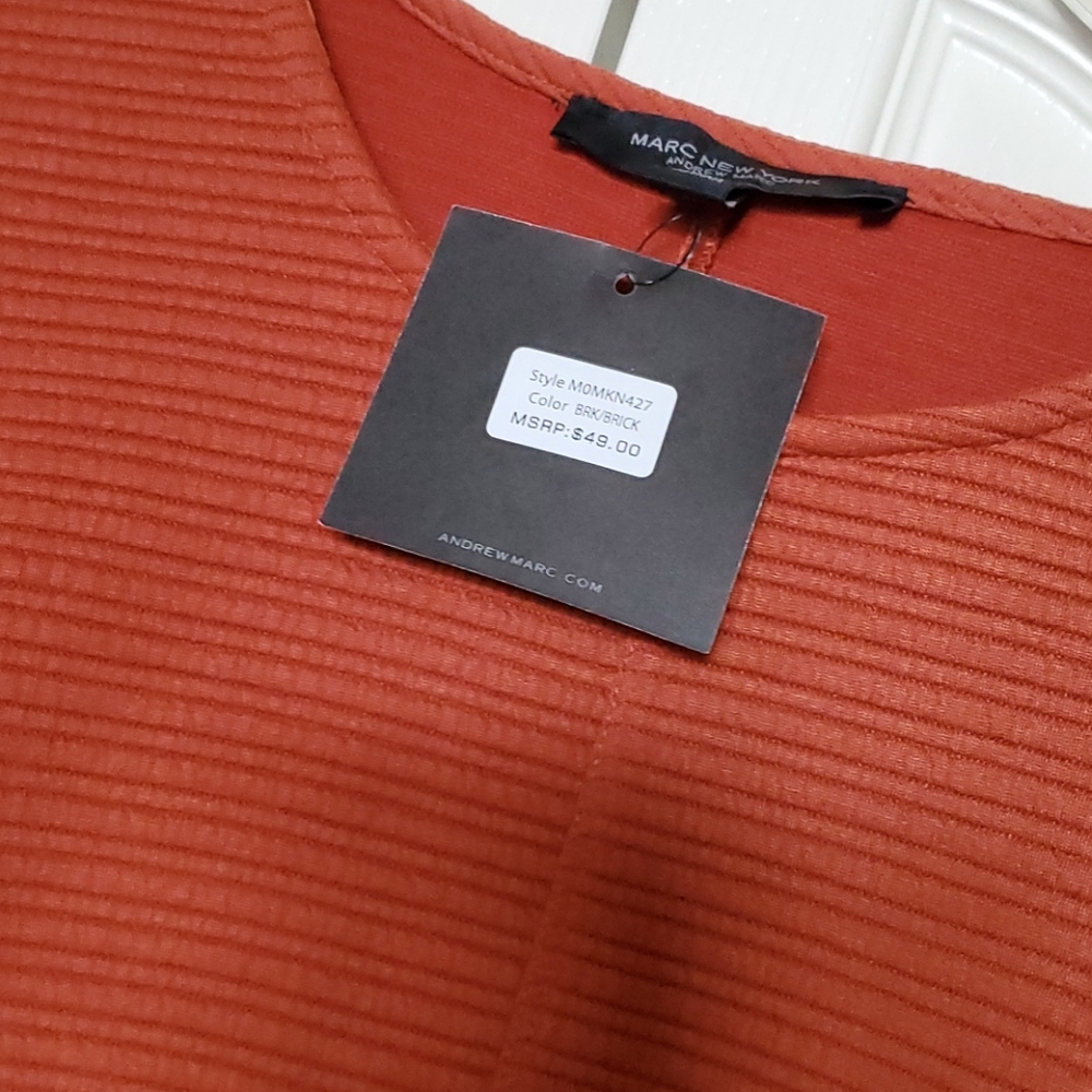Burnt orange ribbed sweater - Picture 5 of 5